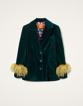 Keaton Jacket La DoubleJ: Blue Petrol JAC0073VEL011