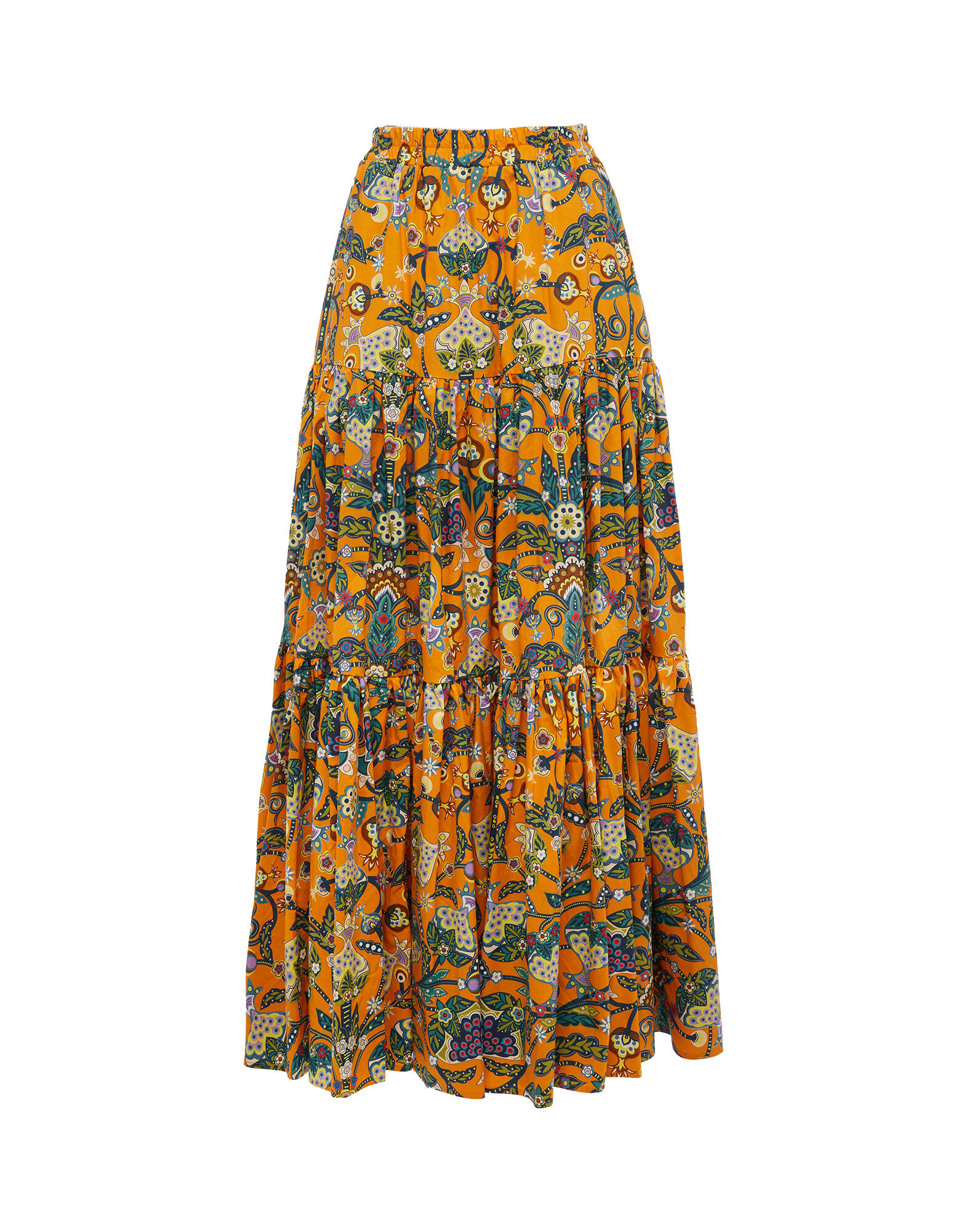 Big Skirt La DoubleJ: Tree Of Life Arancio Big Skirt LaDoubleJ: Tree Of Life Arancio SKI0001COT020
