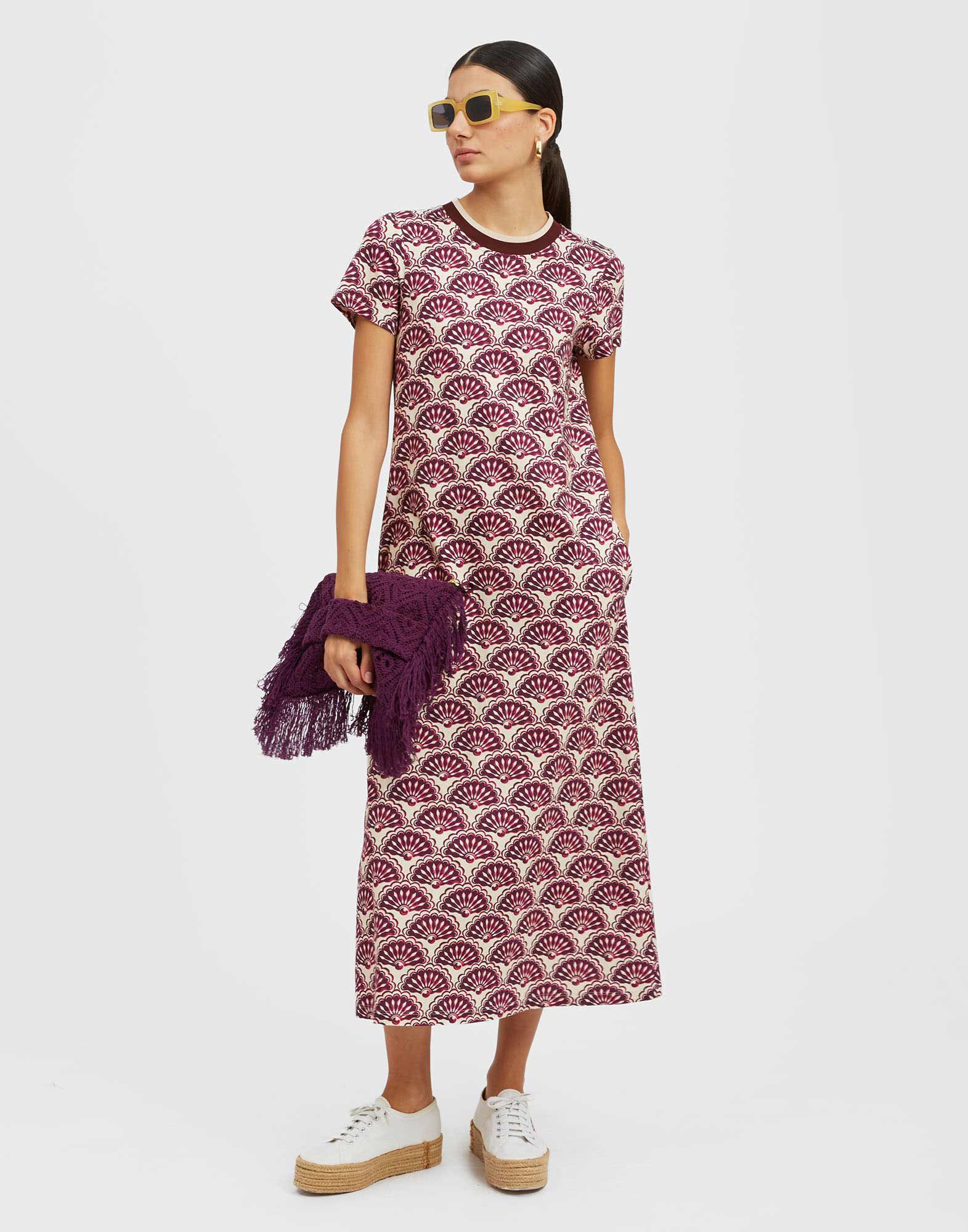 Sporty Swing Dress La DoubleJ: Fans Purple Sporty Swing Dress La DoubleJ: Fans Purple DRE0247JER002