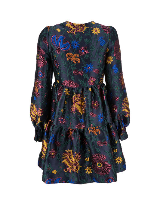 Peasant Dress LaDoubleJ: Dragonflower Lurex fw18_look_23