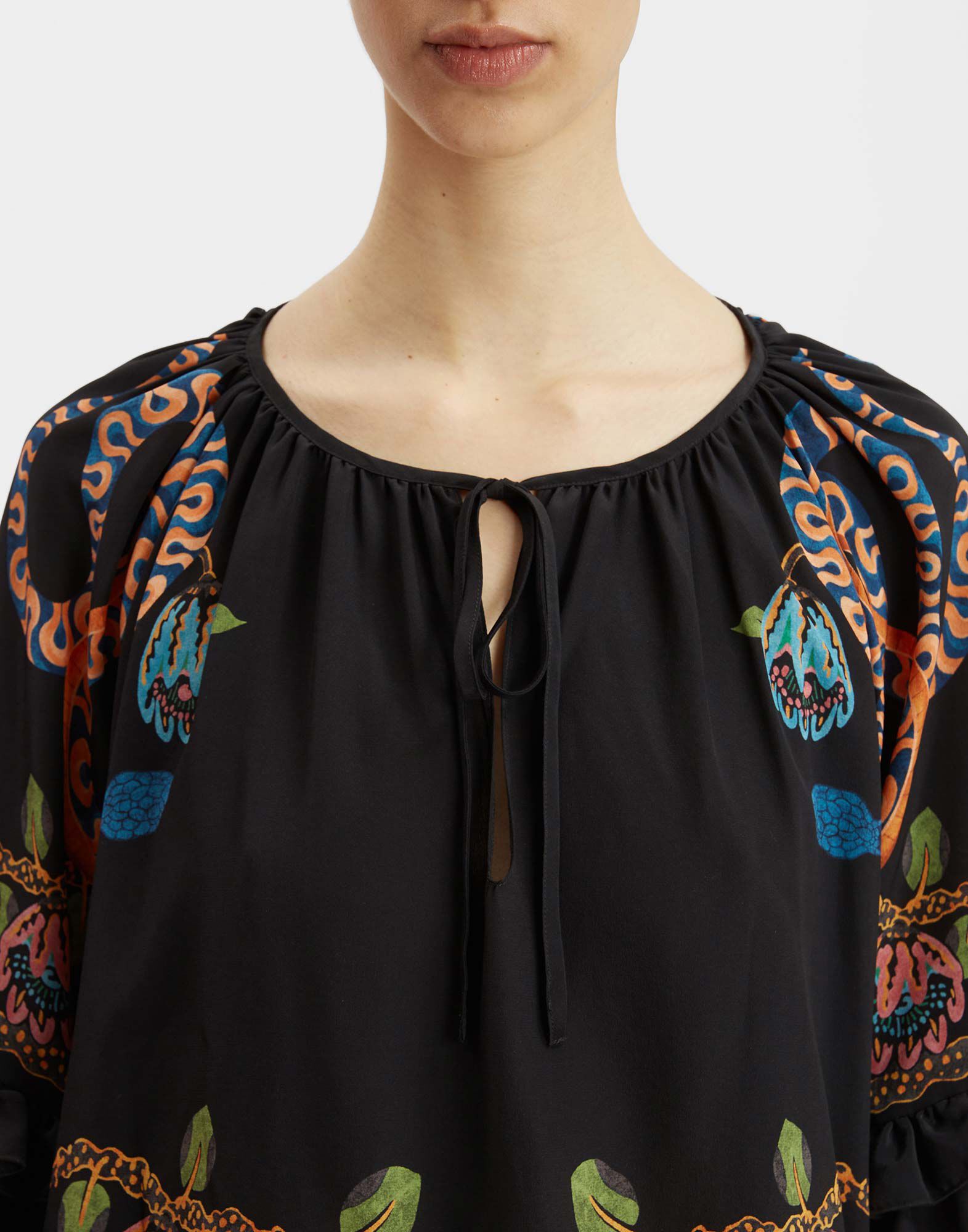 Boho Blouse La DoubleJ: Eve Black Boho Blouse La DoubleJ: Eve Black TOP0132CRE005