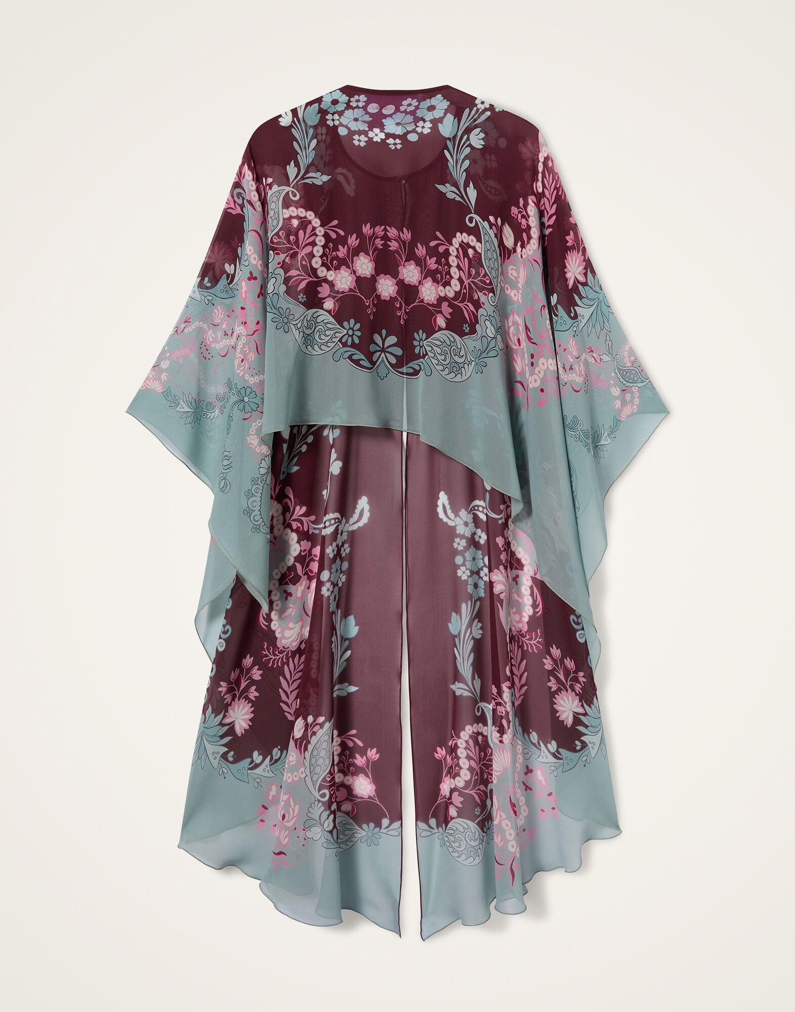 Maria Cape La DoubleJ: Wispy Placée Burgundy Maria Cape La DoubleJ: Wispy Placée Burgundy SCA0092SIL014