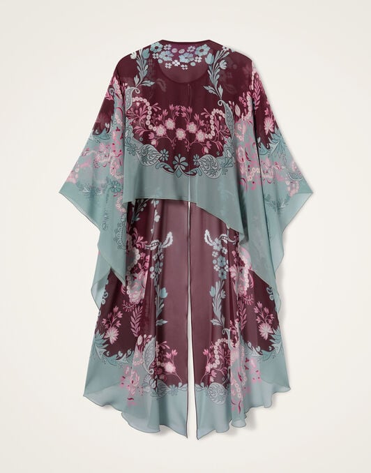 Maria Cape La DoubleJ: Wispy Placée Burgundy Maria Cape La DoubleJ: Wispy Placée Burgundy SCA0092SIL014