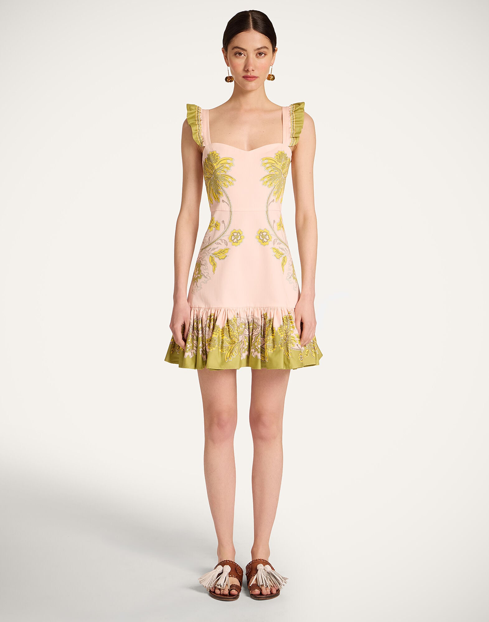 Mini Gingerbread Dress La DoubleJ: Swathe Placée Pink DRE0859COT037