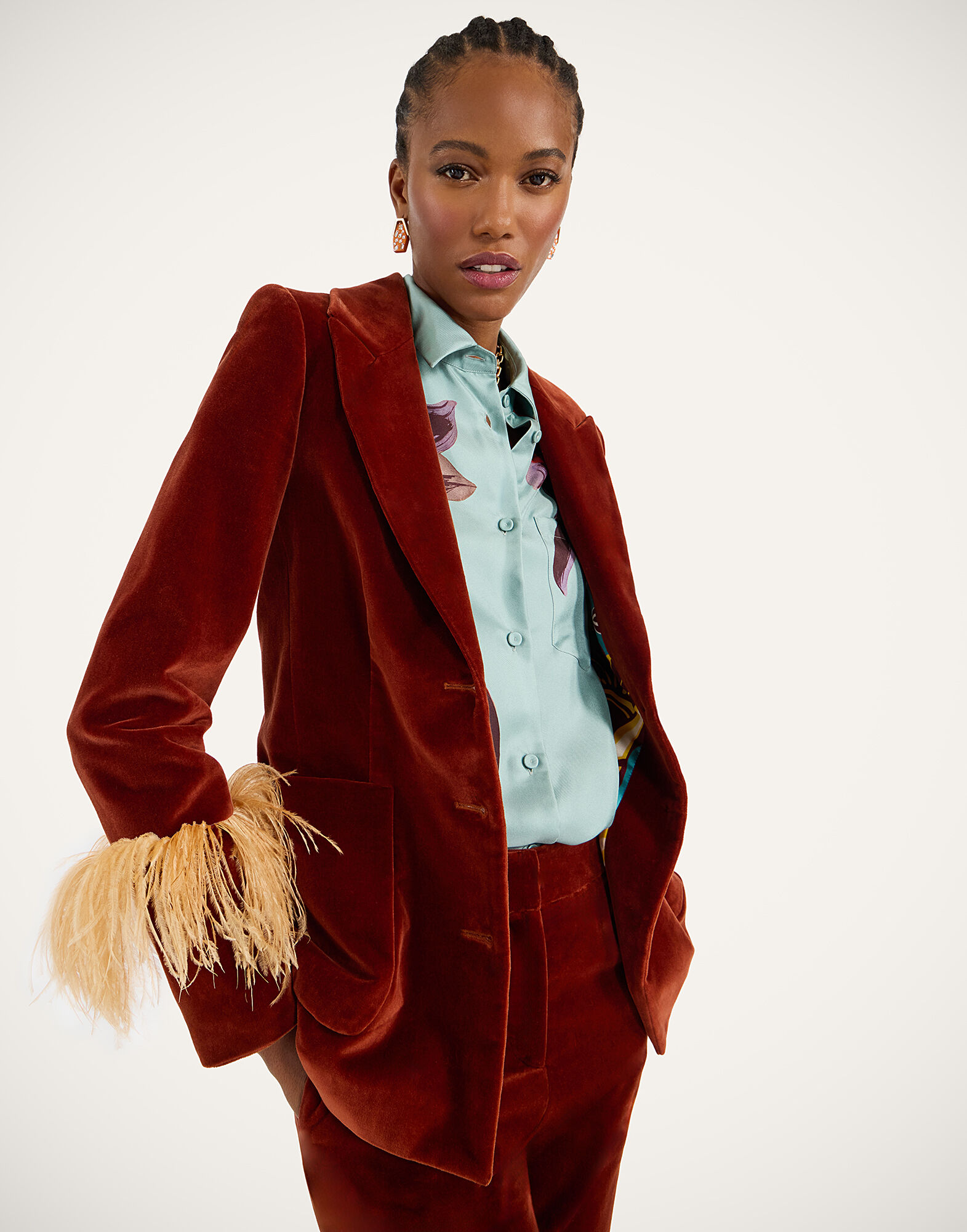 Keaton Jacket La DoubleJ: Terracotta JAC0073VEL011
