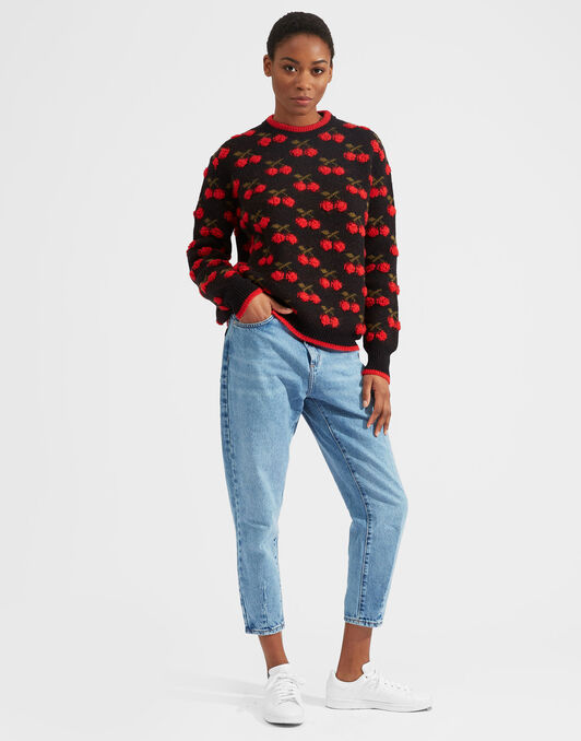 Cherry Sweater La DoubleJ: Black / Red Cherry Sweater La DoubleJ: Black / Red PUL0103KNI092