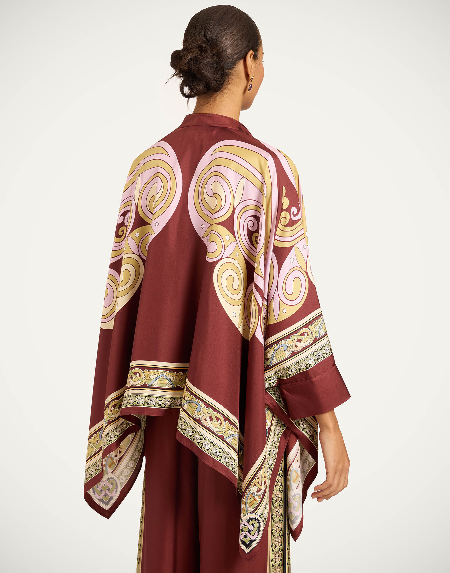 Foulard Shirt La DoubleJ: Kells Swirl Placée Burgundy Foulard Shirt La DoubleJ: Kells Swirl Placée Burgundy SHI0059SIL006