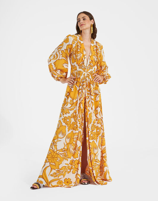 Long Camerino Dress La DoubleJ: Va-Va Gold Long Camerino Dress La DoubleJ: Va-Va Gold DRE0720CRE002