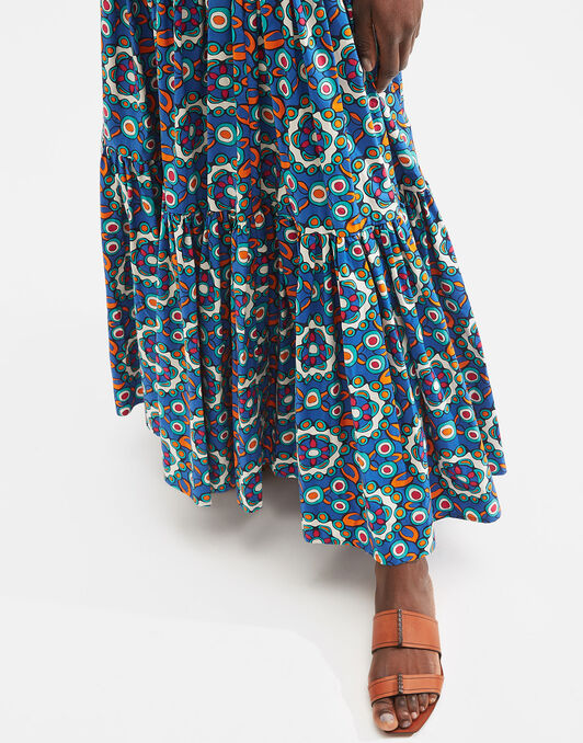 Big Skirt La DoubleJ: Kaleidoscope Bluette Big Skirt LaDoubleJ: Kaleidoscope Bluette SKI0001COT020