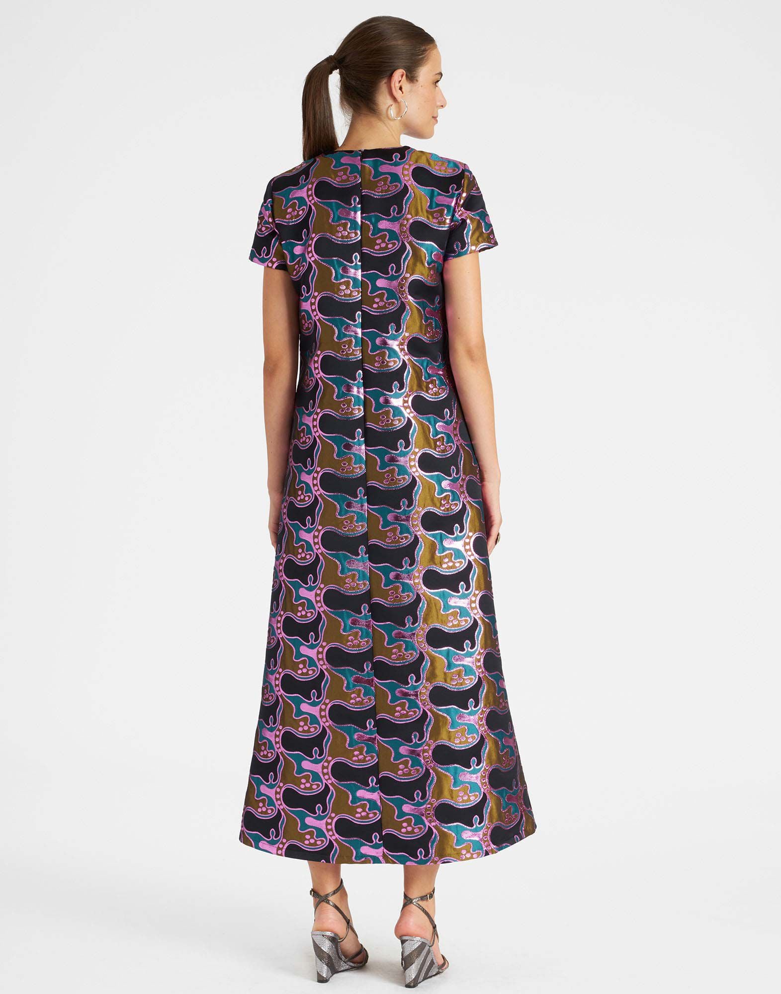 Super Swing Dress La DoubleJ: Spritz Blue Petrol DRE0001JCQ081