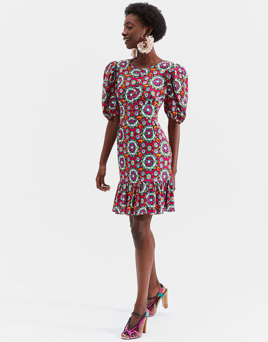 Coquette Dress LaDoubleJ: Kaleidoscope Fuxia DRE0249VIS001