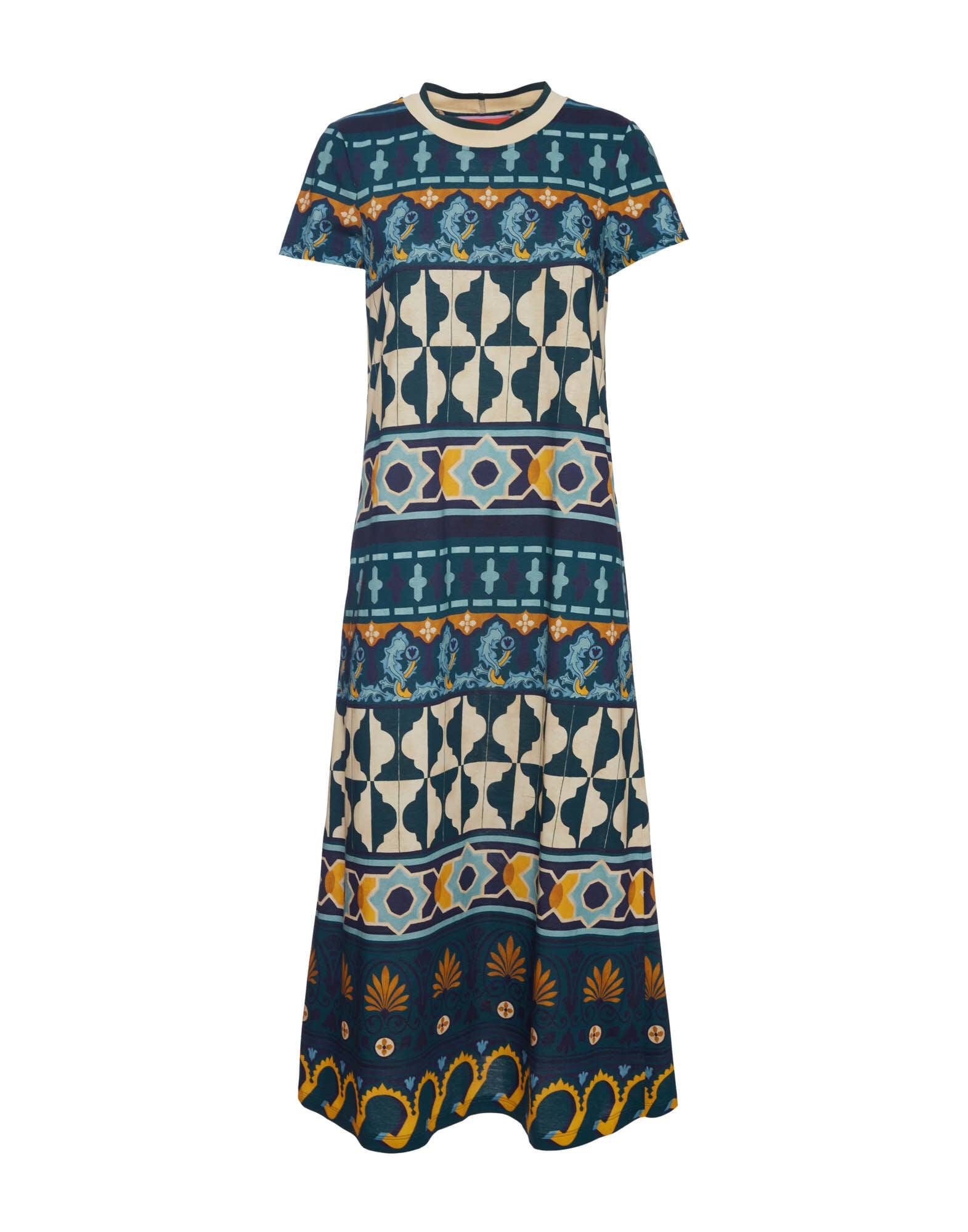 Sporty Swing Dress La DoubleJ: Casareale Barré Placèe Emerald Sporty Swing Dress La DoubleJ: Casareale Barré Placèe Emerald DRE0247JER002