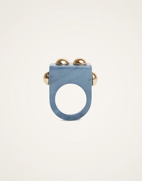 Nefertiti Ring La DoubleJ: Solid Teal RIN0004POL005