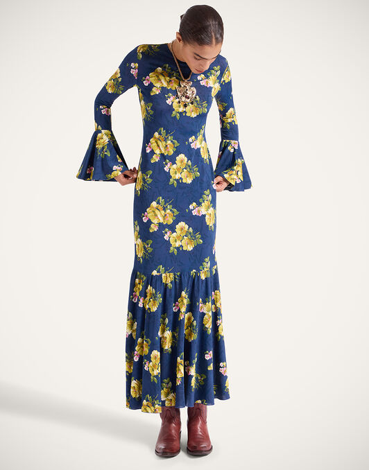 Alba Dress La DoubleJ: Riptide Midnight Blue DRE0670JER027