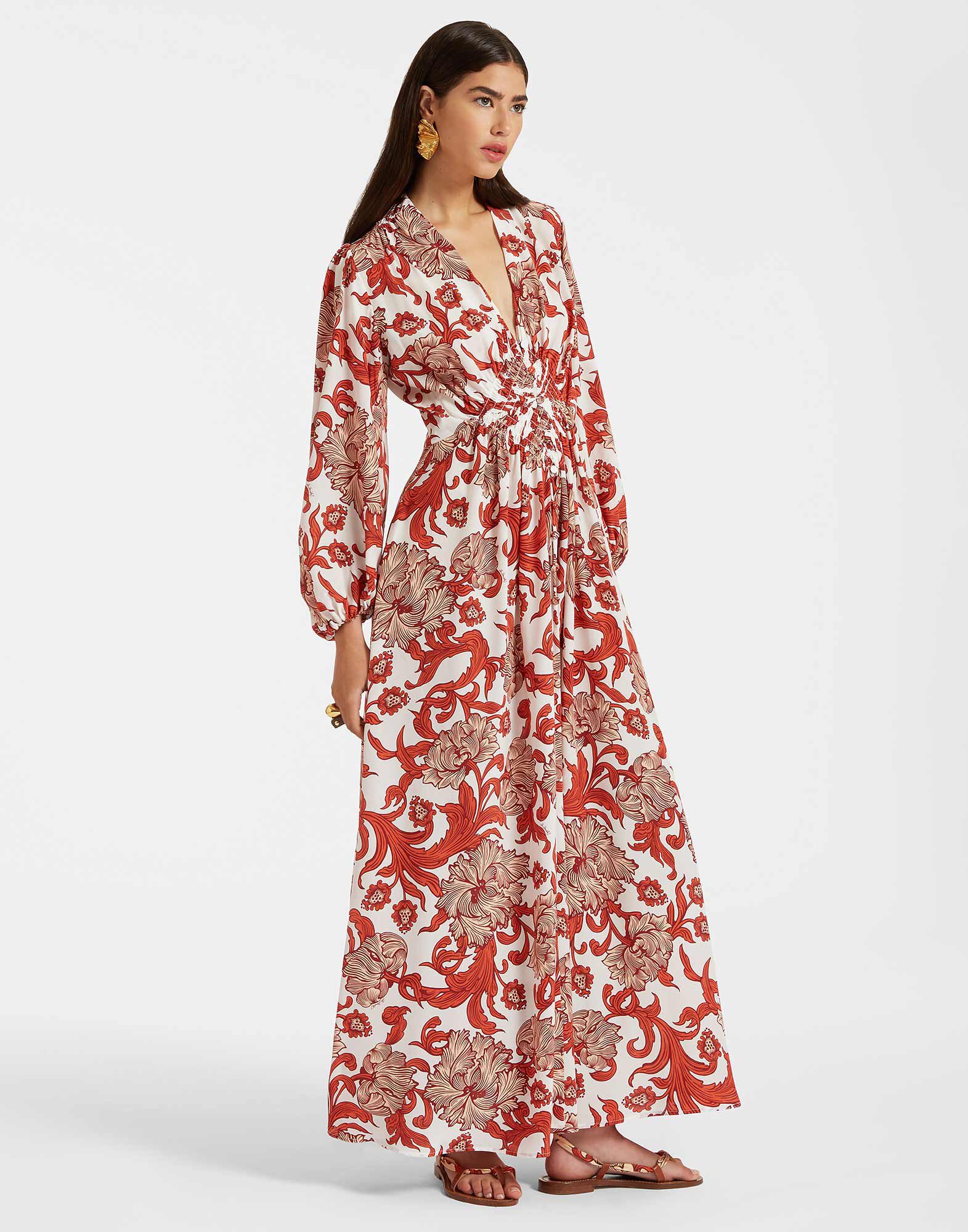 Long Camerino Dress La DoubleJ: Reef White Long Camerino Dress La DoubleJ: Reef White DRE0720CRE002