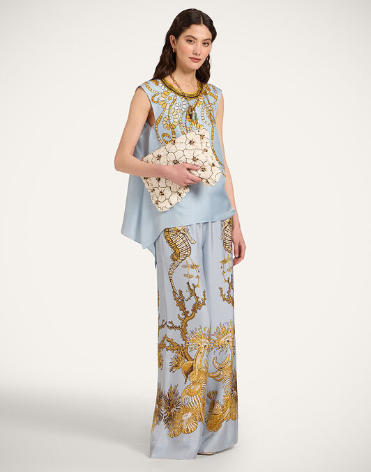 San Carlo Top La DoubleJ: Oceania Placée Light Blue San Carlo Top La DoubleJ: Oceania Placée Light Blue TOP0157SIL029