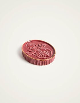 Oval Incense Holder La DoubleJ: Scarab Bordeaux OTC0007CER004