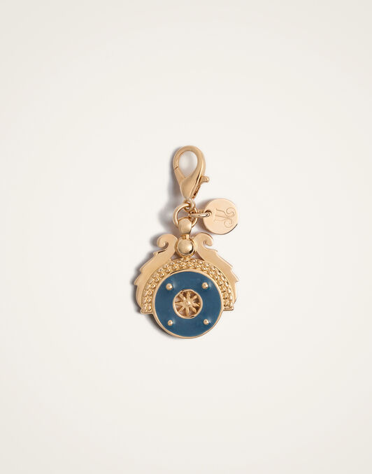 Medallion Charm La DoubleJ: 24k Gold Plate & Blue Enamel Medallion Charm La DoubleJ: 24k Gold Plate & Blue Enamel CHM0009BRA003