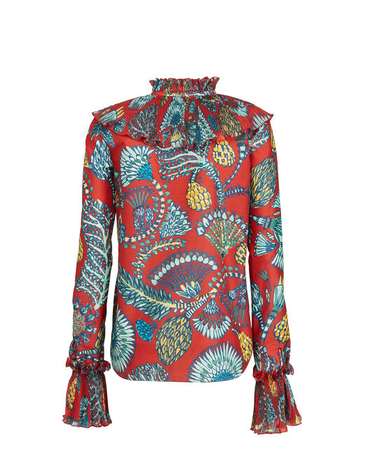 Nefertiti Shirt La DoubleJ: Sicomore Red Nefertiti Shirt La DoubleJ: Sicomore Red SHI0081SIL010