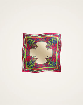 Foulard 45 La DoubleJ: Lemuria Placée Pink SCA0065SIL006