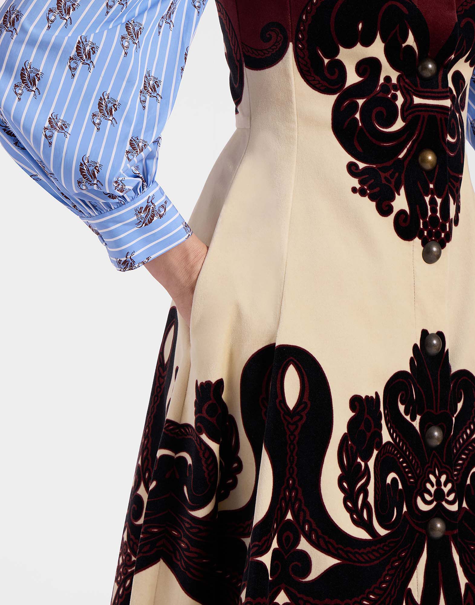 Ella Midi Dress La DoubleJ: Corsini Placée Cream DRE0765COT060