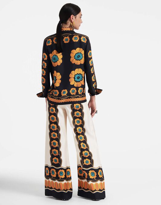 Palazzo Pants La DoubleJ: Daisychain Placée Orange Palazzo Pants La DoubleJ: Daisychain Placée Orange TRO0026SIL006