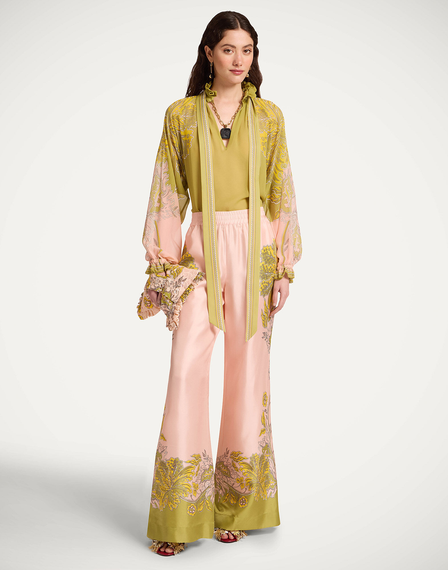 Cerere Blouse La DoubleJ: Swathe Placée Green Cerere Blouse La DoubleJ: Swathe Placée Green SHI0086SIL014