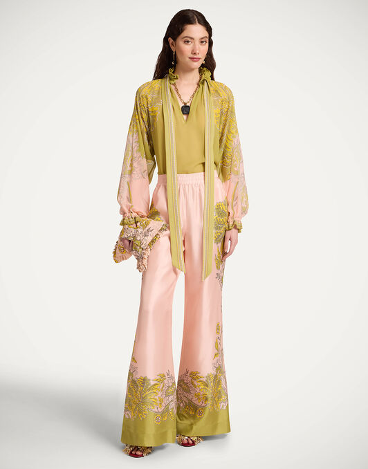 Cerere Blouse La DoubleJ: Swathe Placée Green Cerere Blouse La DoubleJ: Swathe Placée Green SHI0086SIL014
