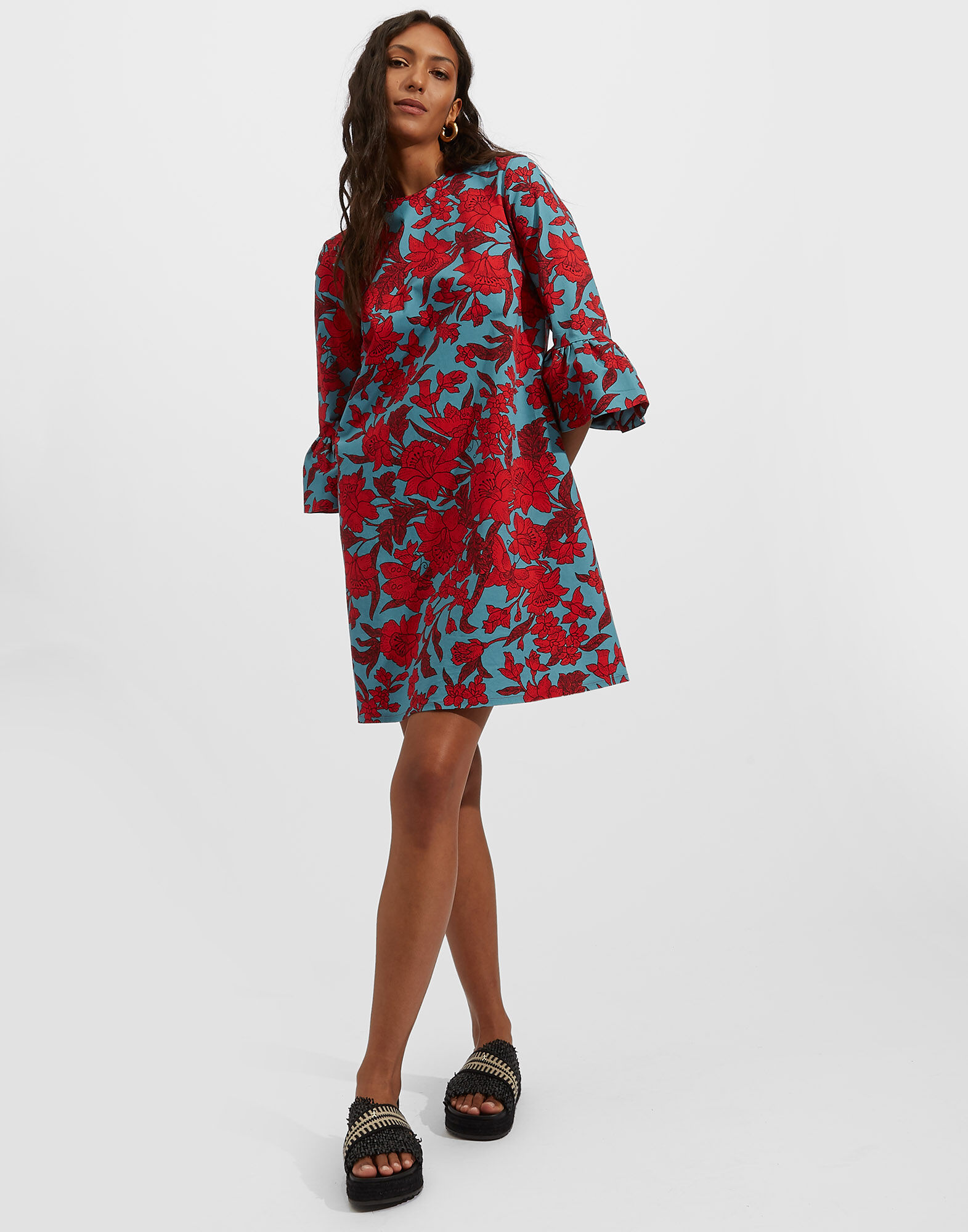 24/7 Dress La DoubleJ: Lilium Turchese 24/7 Dress La DoubleJ: Lilium Turchese DRE0050COT006