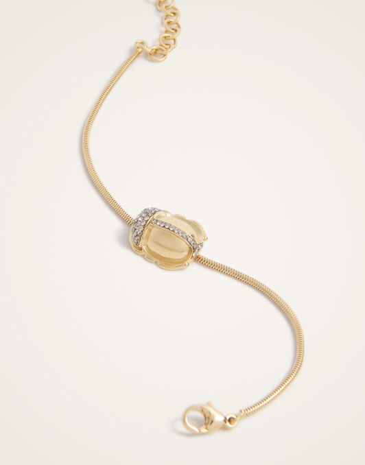 Khepri Bracelet La DoubleJ: 24K Gold Plate & Rhinestone Khepri Bracelet La DoubleJ: 24K Gold Plate & Rhinestone BAC0017BRA009