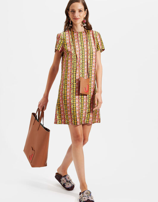 Mini Swing Dress La DoubleJ: Nastri Mini Swing Dress LaDoubleJ: Nastri DRE0963SIL006