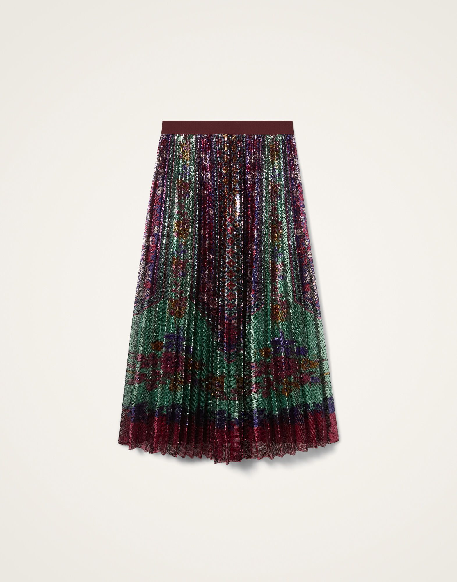 Accordion Skirt La DoubleJ: Regalia Placée Menta Accordion Skirt La DoubleJ: Regalia Placée Menta SKI0183PAI014