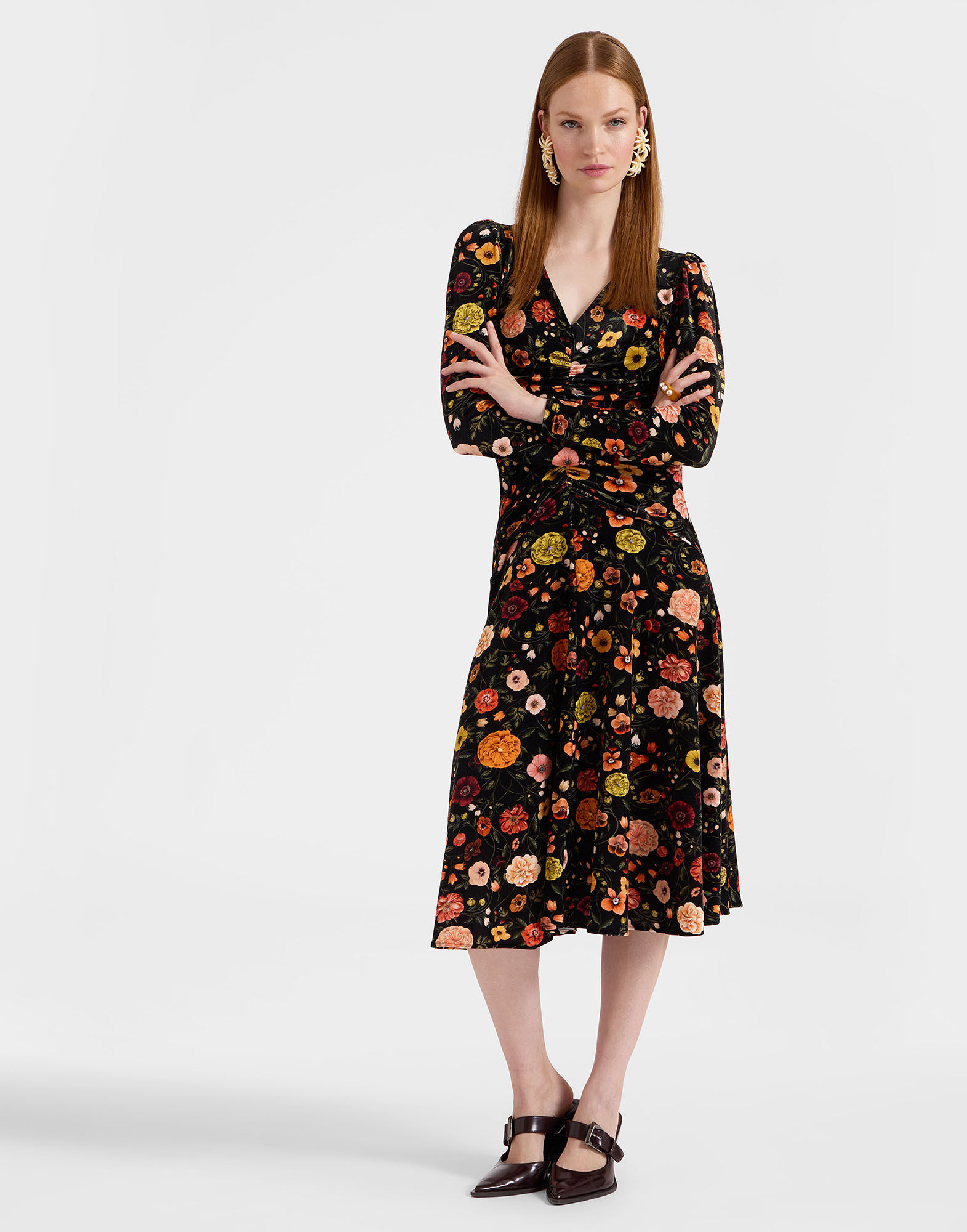 Vaudeville Dress La DoubleJ: Botticelli Black DRE0772VEL006