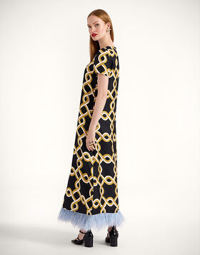 Swing Dress La DoubleJ: Tackle Black DRE0864SIL026