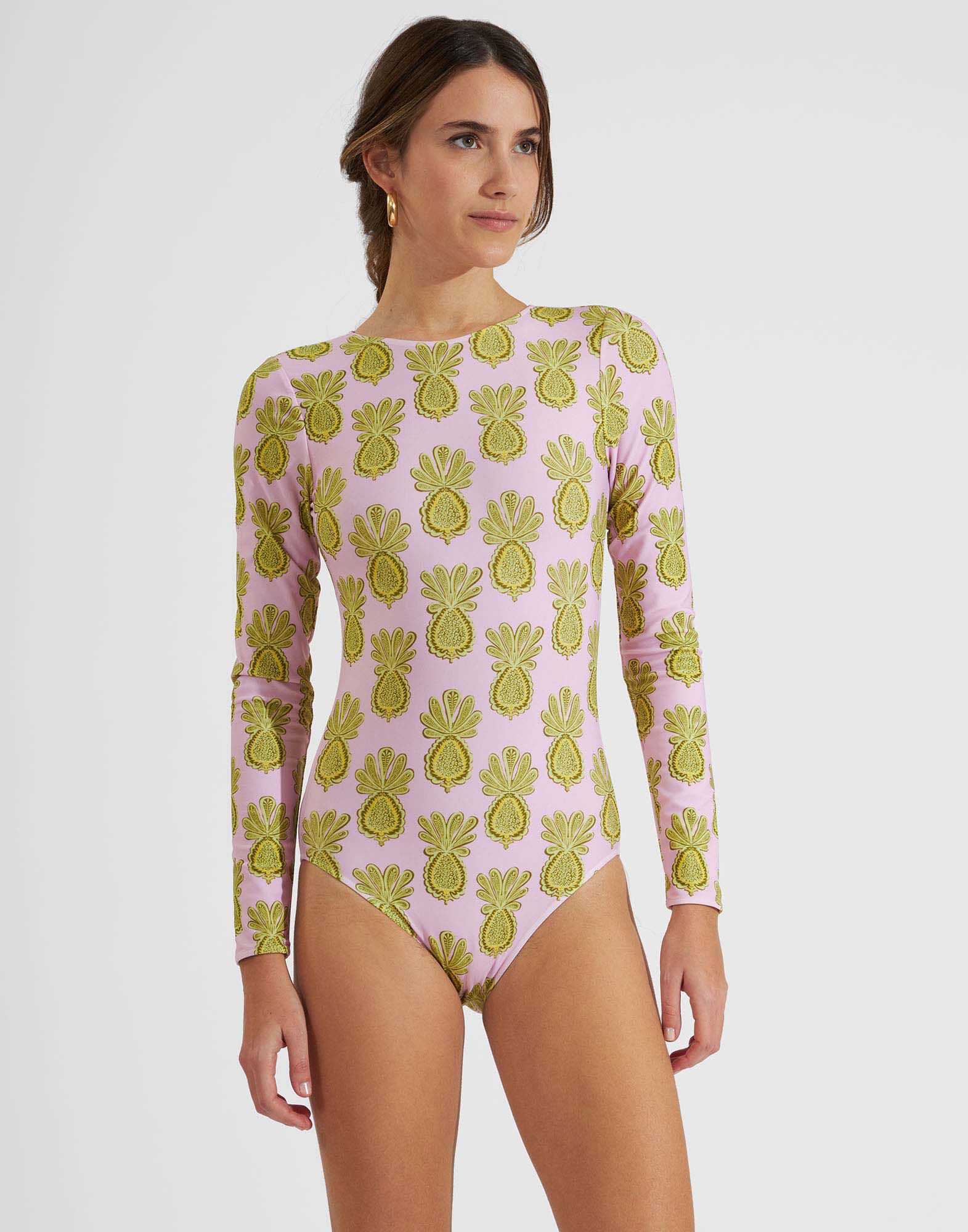 Surf Suit La DoubleJ: Pineapple Sunflower Pink SWI0001LYC001