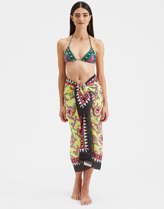 Triangle Bikini Top La DoubleJ: Cartwheel Fuxia Triangle Bikini Top LaDoubleJ: Cartwheel Fuxia SWI0032LYC003