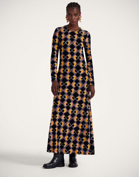 Swank Dress La DoubleJ: Half-Light Black DRE0206VEL006
