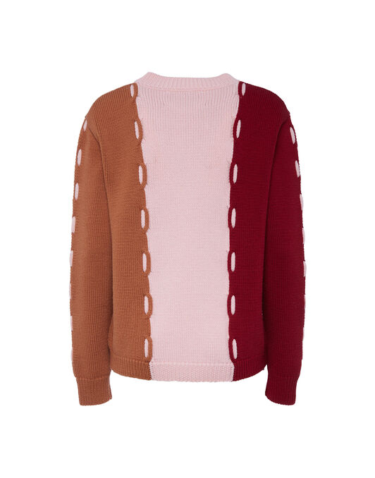 Braided Crew La DoubleJ: Pink/Camel Braided Crew La DoubleJ: Pink/Camel TOP0079KNI054