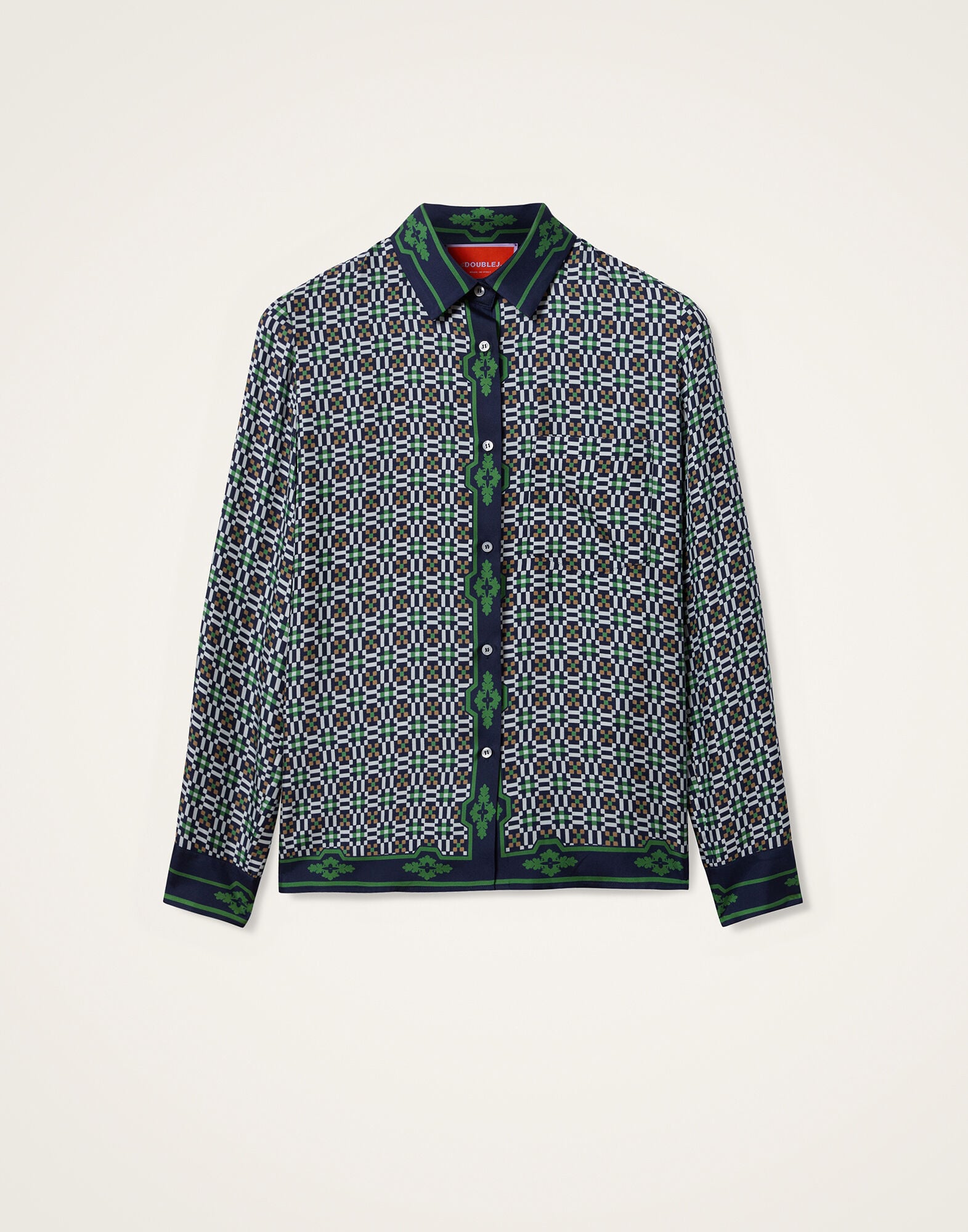 Boy Shirt La DoubleJ: Mariposa Placée Green Boy Shirt La DoubleJ: Mariposa Placée Green SHI0040SIL006