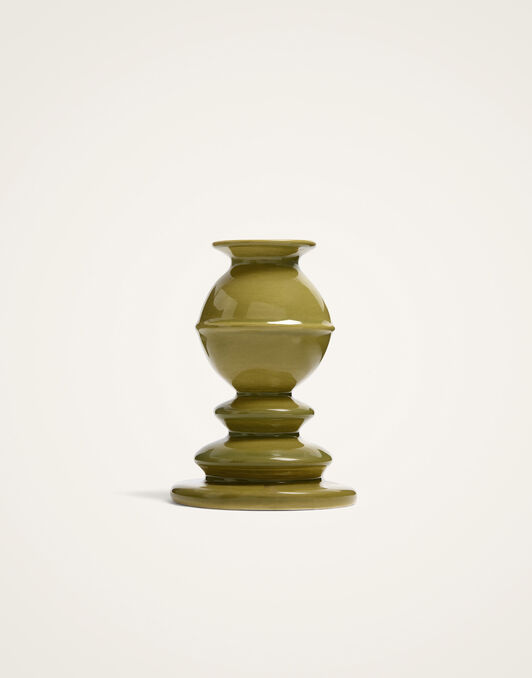 Mini Space Pillar Candle La DoubleJ: Bicolor Pistachio Mini Space Pillar Candle La DoubleJ: Bicolor Pistachio OTC0011CEW001
