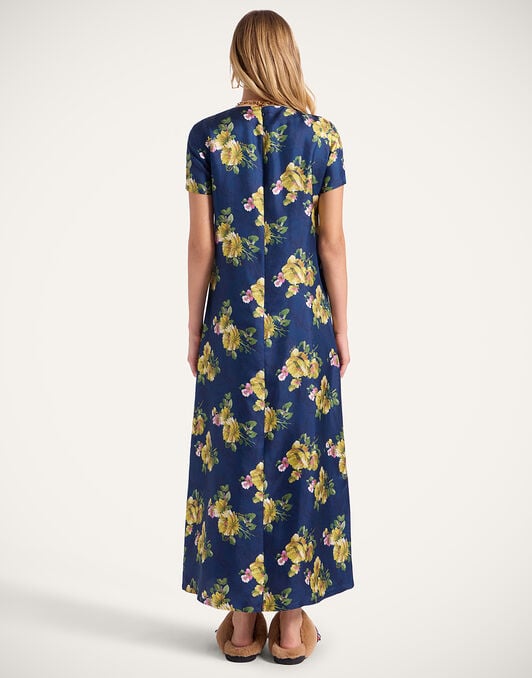 Swing Dress La DoubleJ: Riptide Midnight Blue DRE0001SIL001