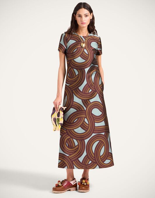 Swing Dress La DoubleJ: Montecarlo Dusty Blue DRE0001JCQ097