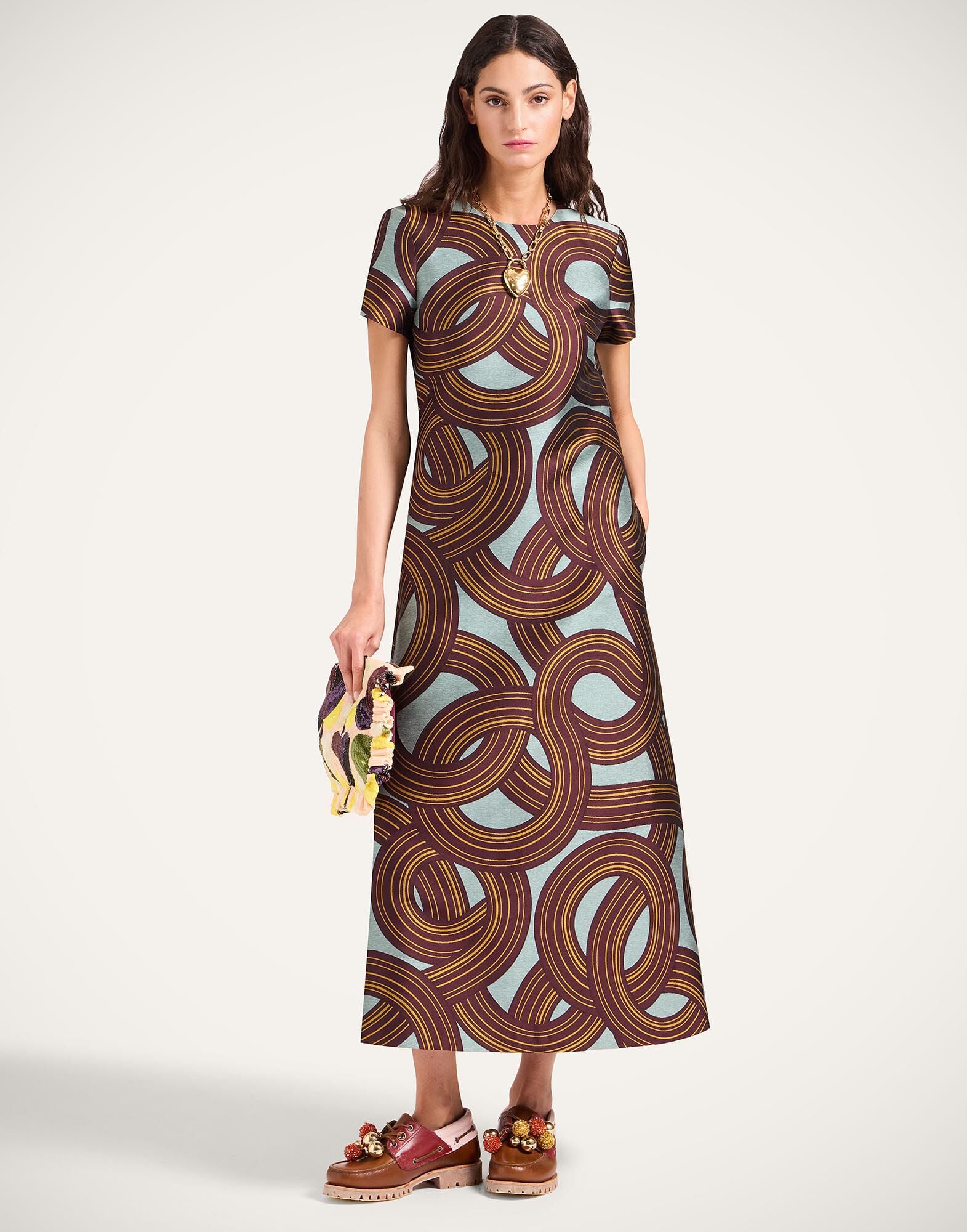 Swing Dress La DoubleJ: Montecarlo Dusty Blue DRE0001JCQ097
