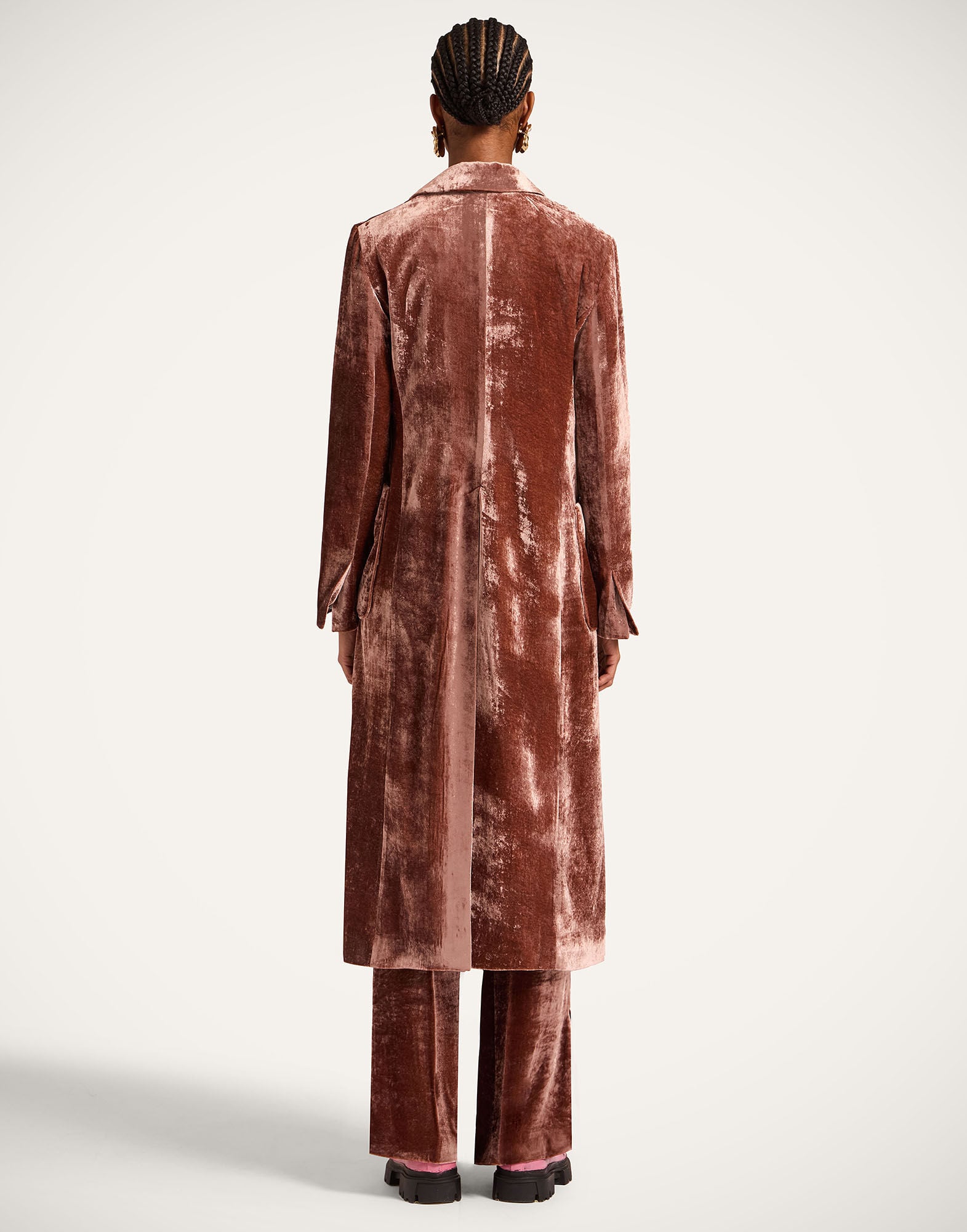 Duster Coat La DoubleJ: Solid Dusty Pink JAC0203SAB001