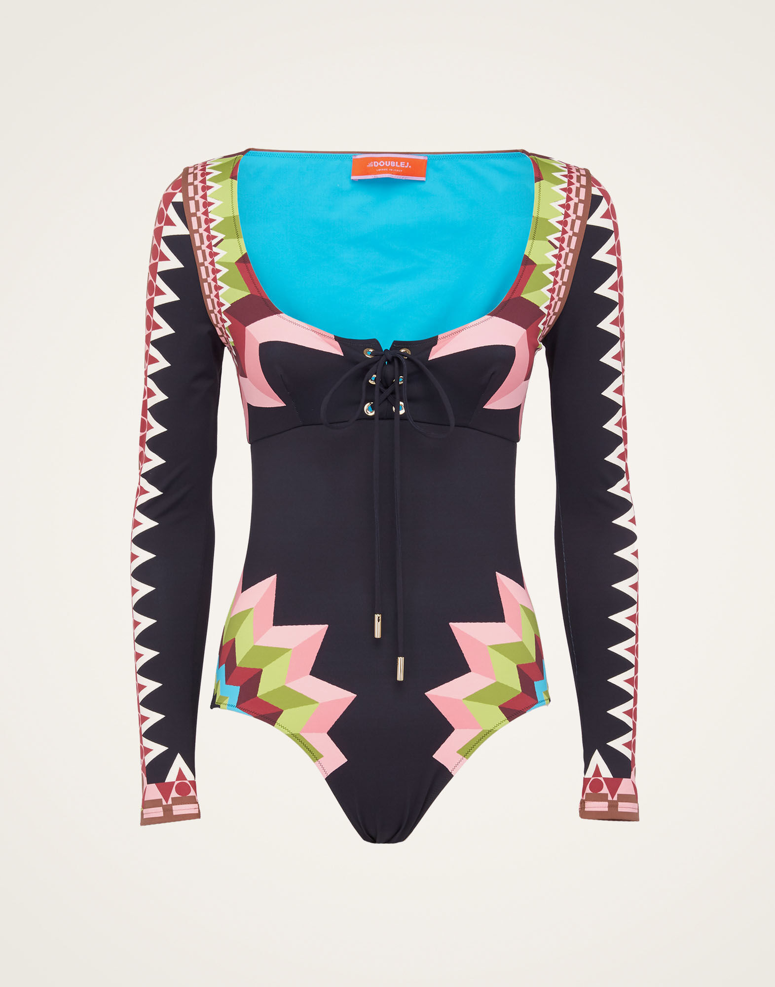 Sunset Suit La DoubleJ: Sunset Navy Placée Sunset Suit La DoubleJ: Sunset Navy Placée SWI0044LYC006