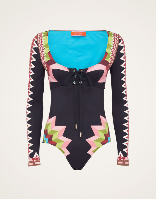 Sunset Suit La DoubleJ: Sunset Navy Placée Sunset Suit La DoubleJ: Sunset Navy Placée SWI0044LYC006