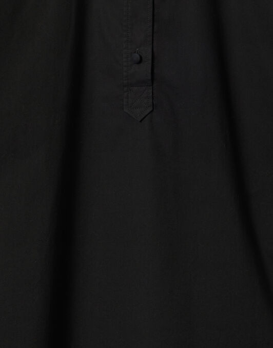Poet Shirt La DoubleJ: Solid Black Poet Shirt La DoubleJ: Solid Black SHI0055COT059