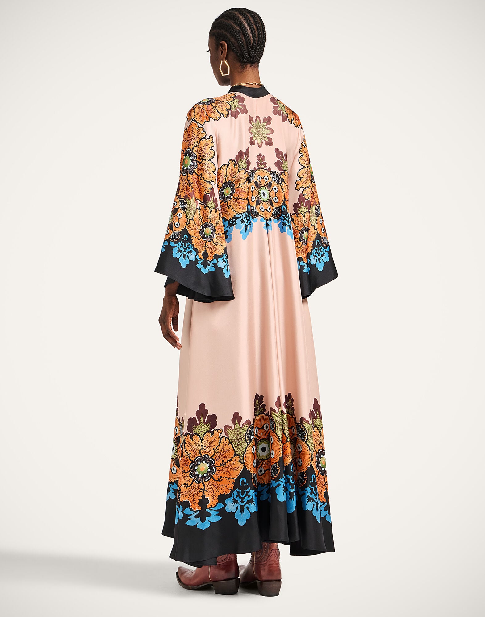 Magnifico Dress La DoubleJ: Bounty Placée Orange DRE0232SIL006