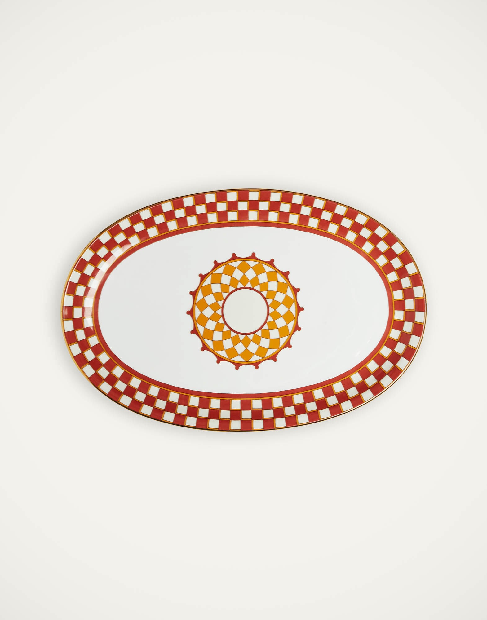 Oval Platter La DoubleJ: Apollo Brick Oval Platter La DoubleJ: Apollo Brick PLA0002CER001