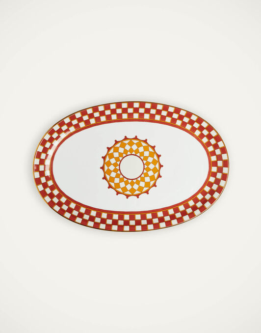 Oval Platter La DoubleJ: Apollo Brick Oval Platter La DoubleJ: Apollo Brick PLA0002CER001